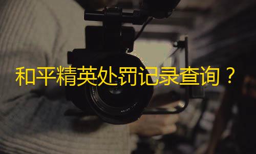 货源网发卡网和平精英处罚记录查询
？